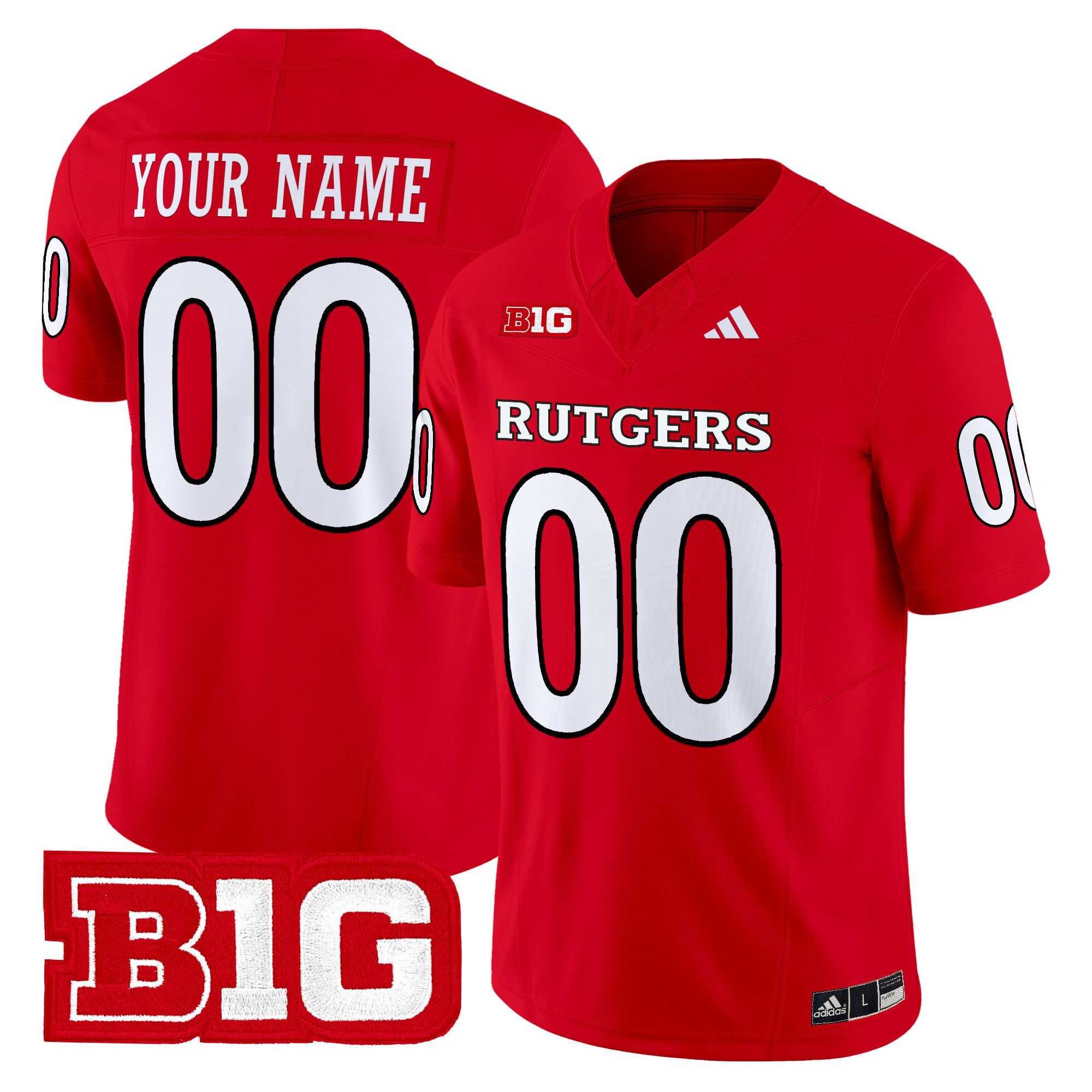Men Rutgers Scarlet Knights Red 2024 Vapor Limited Custom NCAA Jersey style 1->customized ncaa jersey->Custom Jersey